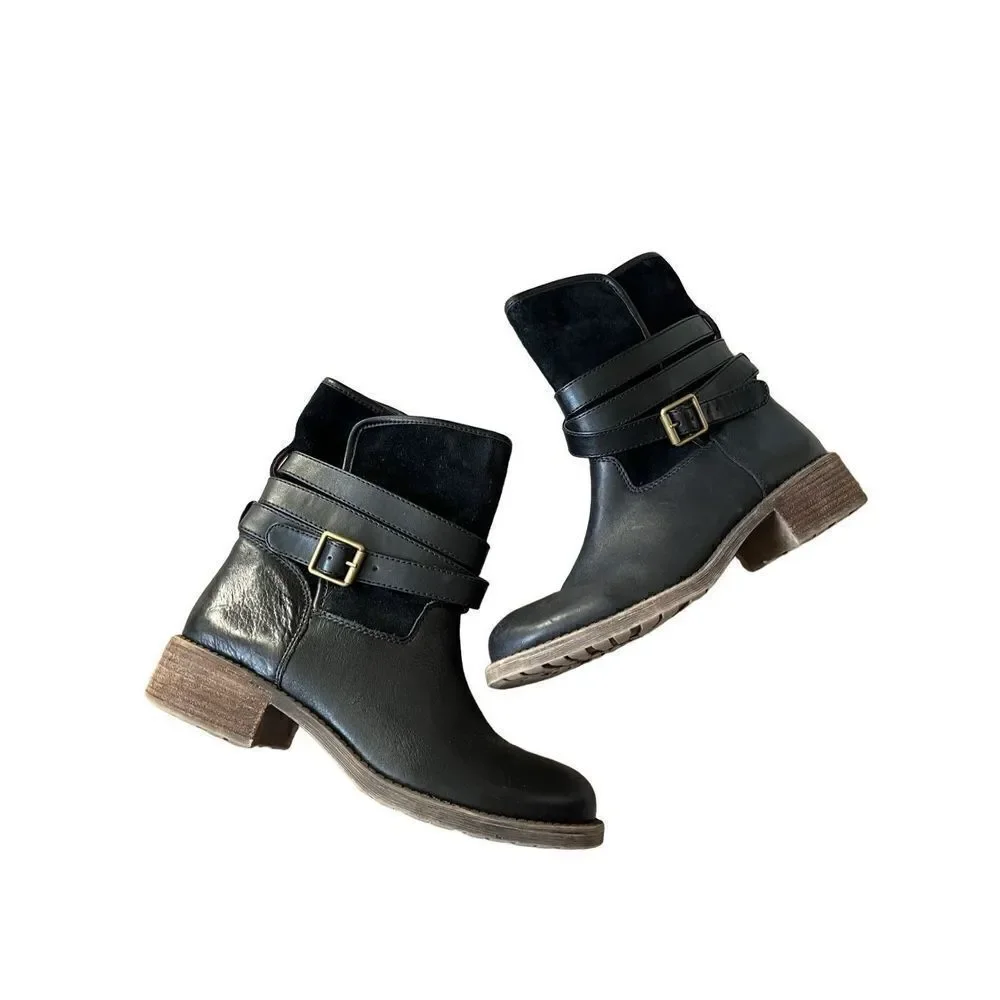 Lucky Brand Declan’s Black Leather Mid Calf Boot‎ size 10